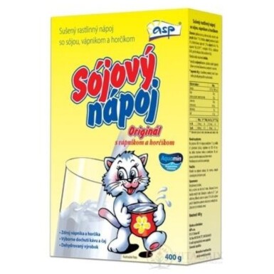 ASP Sójový nápoj originál mačka vápnik+ lecitín 400 g