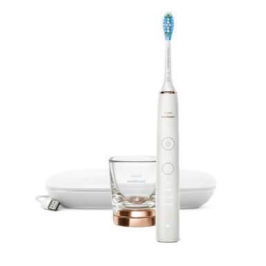 PHILIPS Sonicare DiamondClean 9000 sonická zubná kefka rosegold + puzdro a pohár set