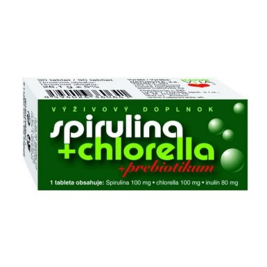 NATURVITA Spirulina + Chlorella + Inulín 90 tabliet