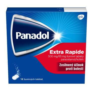 PANADOL Extra rapide 500 mg 12 šumivých tabliet