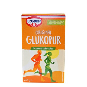 Dr. OETKER Glukopur originál hroznový cukor 250 gramov