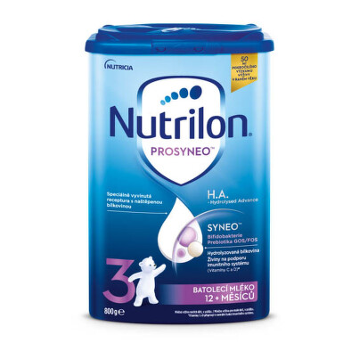 NUTRILON 3 Prosyneo HA batoľacie mlieko 12+ mesiacov 800 g