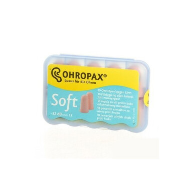 OHROPAX Soft ušné vložky v plastovom obale 10 ks