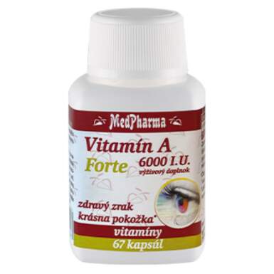 MEDPHARMA Vitamín A 6000 I.U. forte 67 kapsúl