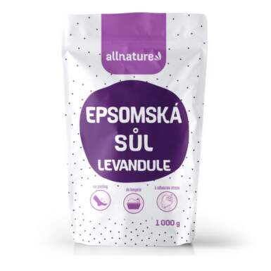 ALLNATURE Epsomská soľ levanduľa 1000 g