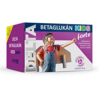 DELTA BETAGLUKAN Kids forte 40 kapsúl