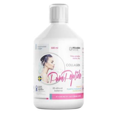 KOLAGENDRINK Collagen 10000 mg pure peptide tekutý hydrolyzovaný hovädzí kolagén 500 ml