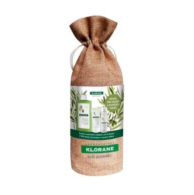 KLORANE Xmass olivier omladenie a hustota vlasov 400 ml šampón + 200 ml balzam + 50 ml suchý šampón