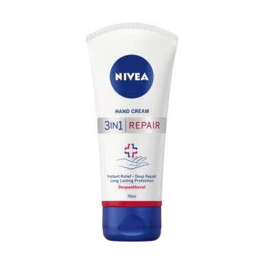 NIVEA Regeneračný krém na ruky repair 3v1 s dexpanthenolom 75 ml