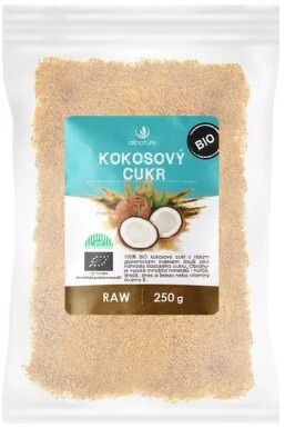 ALLNATURE Kokosový cukor bio raw 250 g