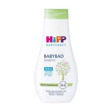 HiPP Babysanft detský kúpeľ šetrný s výťažkom z bio mandlí 350 ml