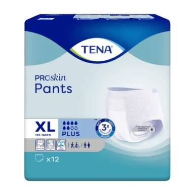 TENA Pants plus XL naťahovacie inkontinenčné nohavičky 12 ks