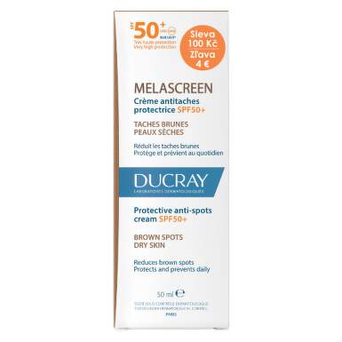 DUCRAY Melascreen ochranný krém SPF50+ zľava proti pigmentovým škvrnám zľava 4€ 50 ml