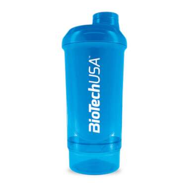 BIOTECHUSA Šejker compact 500 ml+150 ml modrý 1 ks