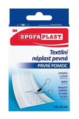 3M Spofaplast č.264 textilná náplasť pevná rýchloobväz 8cm x 1m 1 kus