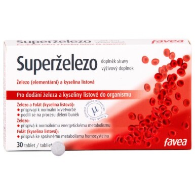 FAVEA Superželezo 30 tabliet