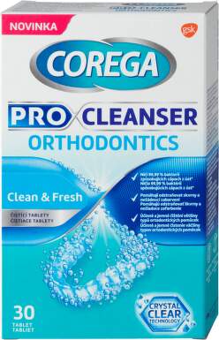 COREGA Pro cleanser antibakteriálne čistiace tablety 30 kusov