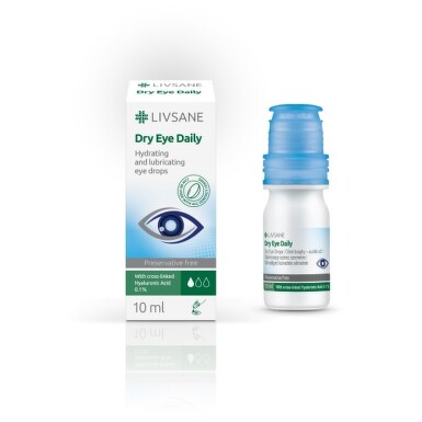 LIVSANE Očné kvapky - suché oči bez konzervantov s 0,1% HA 10 ml