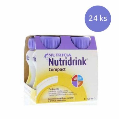NUTRIDRINK Compact protein banánová príchuť 4x125ml