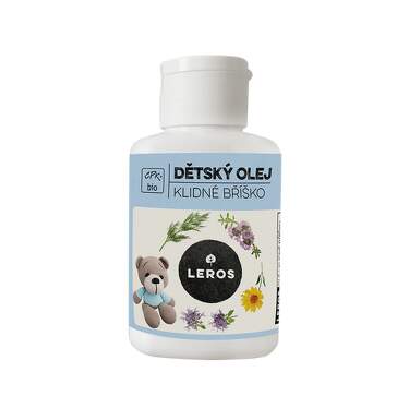 LEROS Bio detský olej pokojné bruško s materinou dúškou a kôprom 60 ml