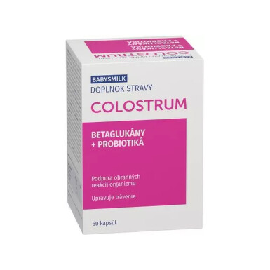BABYSMILK Colostrum + betaglukány + probiotiká 60 kapsúl