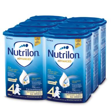 NUTRILON Advanced 4 vanilla batoľacia mliečna výživa v prášku od 24 mesiacov 6x800 g