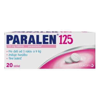 PARALEN 125 mg 20 tabliet