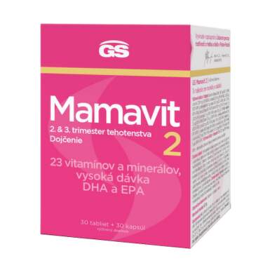GS Mamavit 2 tehotenstvo a dojčenie 30 tabliet + 30 kapsúl