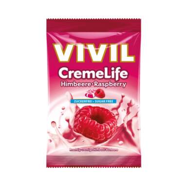 VIVIL Cukríky creme life classic malina so smotanou 110 g