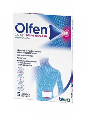 Olfen140 g liečivá náplasť 5 kusov 2