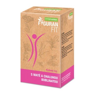 FYTO Figuran fit s maté a chaluhou bublinatou bylinný čaj nálevové vrecká 20 x1,5 g
