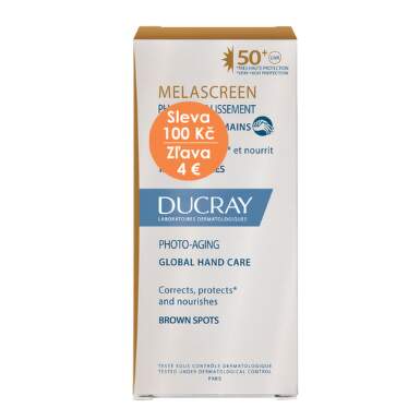 DUCRAY Melascreen soin global mains SPF50+ zľava fotostarnutie komplexná starostlivosť o ruky 50 ml