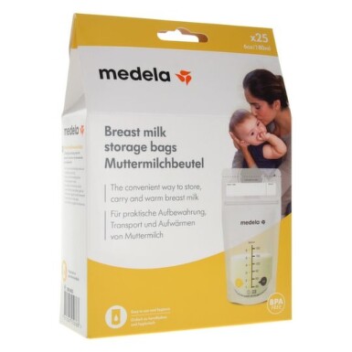 MEDELA Vrecká na materské mlieko 25 ks 180 ml 1 x 1 ks