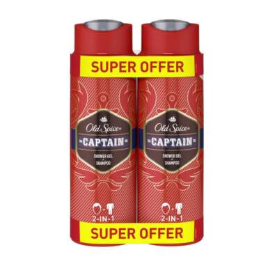 OLD SPICE Captain shower gel duo 2 x 400 ml