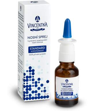 VINCENTKA Nosový sprej standard hypotonický 25 ml