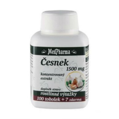 MEDPHARMA Cesnak 1500 mg 100 + 7 kapsúl ZADARMO