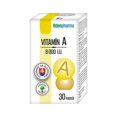 EDENPHARMA Vitamín A 8000 I.U. 30 kapsúl