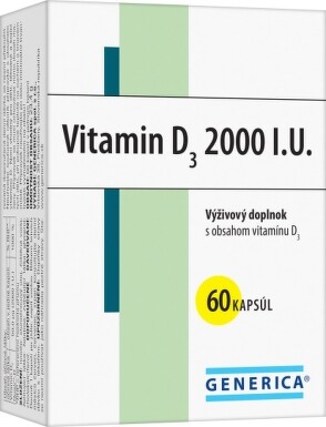 GENERICA Vitamin D3 2000 I.U. cps 60