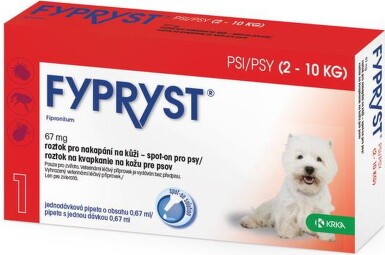 FYPRYST 67 mg PSY 2-10 KG 1x0,67ml