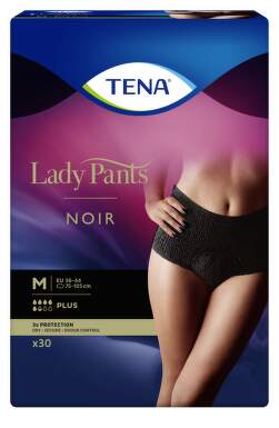 TENA LADY Pants plus noir medium 30 ks