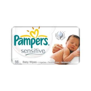 PAMPERS baby wipes sensitive vlhčené obrúsky 56 kusov
