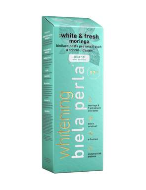 BIELA PERLA White & fresh moringa zubná pasta bieliaca 75 ml