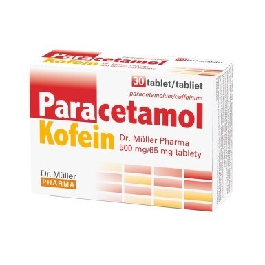 DR. MÜLLER PHARMA Paracetamol Kofein 500 mg/65 mg 30 tabliet