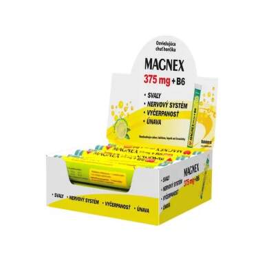 VITABALANS Magnex 375 mg + B6 effervescent displej lemon 18 x 20 ks 1 set