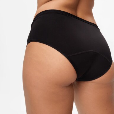 SNUGGS Menštruačné nohavičky klasický strih pre silnú menštruáciu veľkosť S čierna farba 1 ks 2