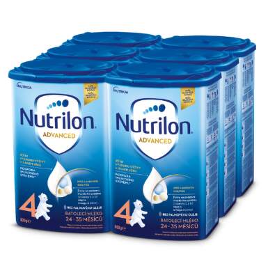 NUTRILON Advanced 4 batoľacia mliečna výživa v prášku 24-35 mesiacov 6x800 g