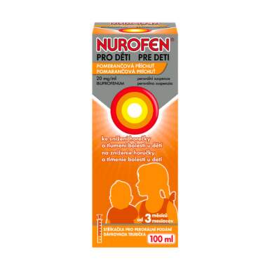 NUROFEN Sirup pre deti 4% s príchuťou pomaranč 100 ml