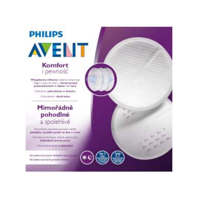 AVENT Ultra comfort prsné vložky 60 ks