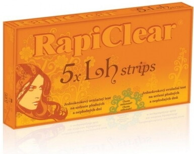RAPICLEAR 5 x Lh strips ovulačný test 1 kus