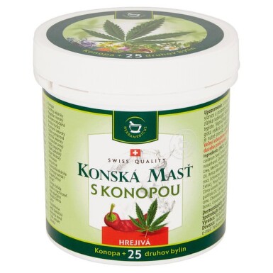 HERBAMEDICUS Konská masť s konopou hrejivá 250 ml